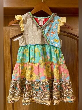 Matilda Jane Girls' Patchwork Tiered Dress